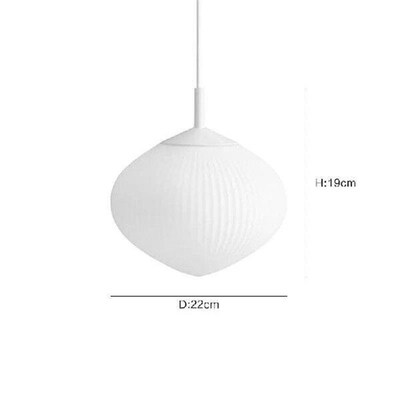Nordic modern minimalist bedroom chandelier, study glass