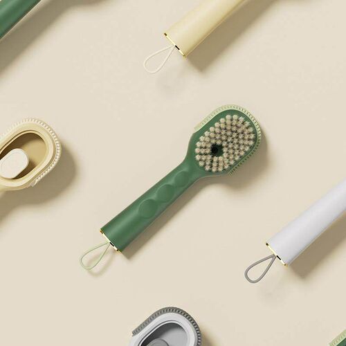 Multifunctional Liquid Dispensing Shoe Brush for Home Use, P