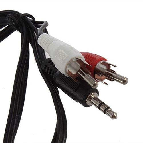 Factory Price NEW HOT 3.5mm 1/8 Jack Mini Plug To 2 RCA M