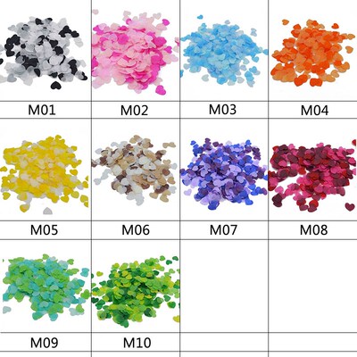 2.5cm 1000pcs Heart Shape Multicolor Paper Confetti  Balloon