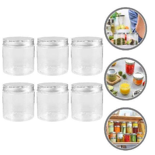 6 Pcs Mason Jar Lids Mini Plastic Bottle Travel Soap