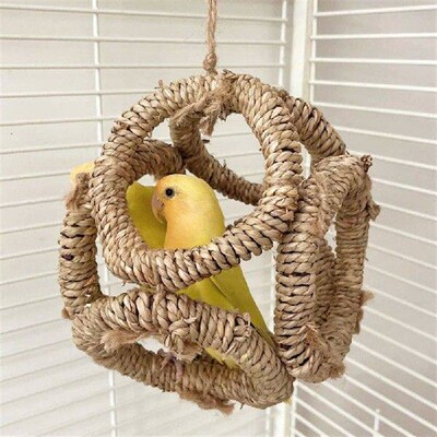 Bird Parrot Swing Toys Hammocks Rings Toy Anti Gnawing