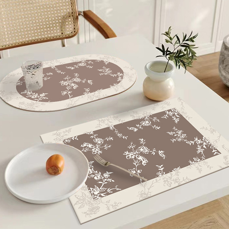 法式皮革餐垫防油防水餐桌垫小学生儿童碗垫隔热垫子防烫碗垫杯垫,居家布艺,餐垫,淘宝优惠券,粉丝福利购,淘宝优惠卷