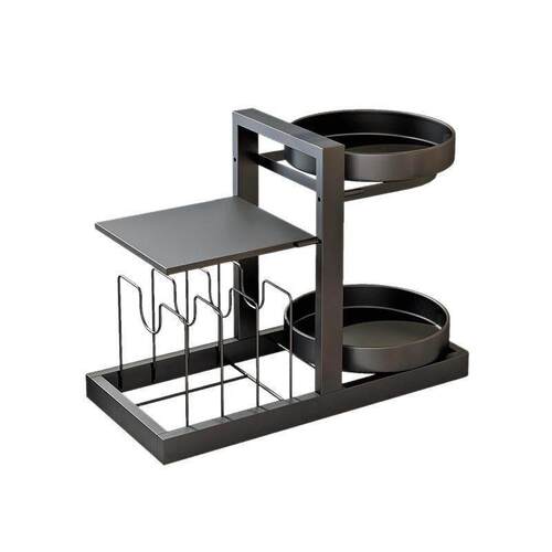 Kitchen Pot Rack for Storing Pots, Seasonings, and Cooking U