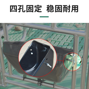 母猪食槽不锈钢猪槽盆养殖设备产床限位栏定位栏喂猪大猪吃猪料槽