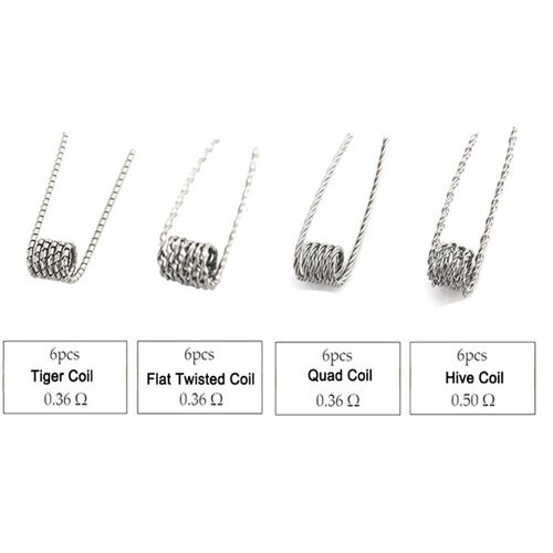 Organic Cotton Prebuilt Coil Kit Vape Cotton Twisted Alien C