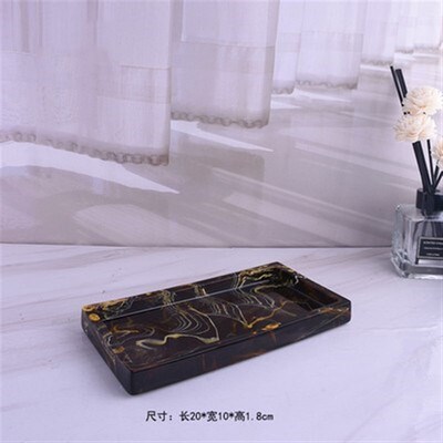Luxury Resin Bathroom Accessories Set Tray Imitation Marble