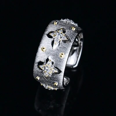 Foydjew Italian Handmade Wire Drawing  Royal Retro Style Jew