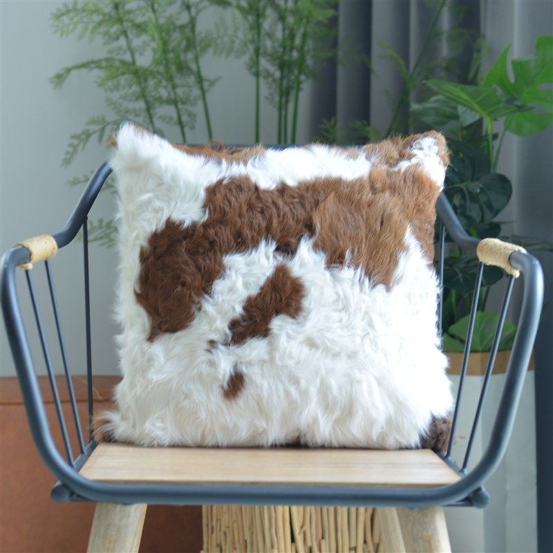卷羊毛自然花色皮草抱枕真毛拼接沙发样板间民宿公寓高档设计靠垫,居家布艺,靠垫/抱枕,淘宝优惠券,粉丝福利购,淘宝优惠卷