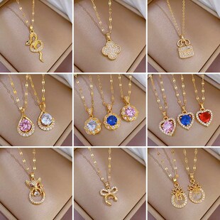inlay Diamond Titanium Micro Luxury Full Light Steel Elegant