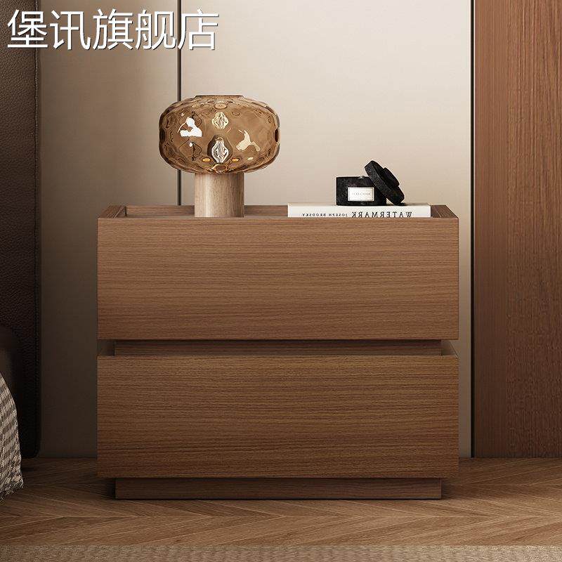堡讯积木床头柜简约现代卧室家用小型收纳储物柜轻奢高级拉车盖布