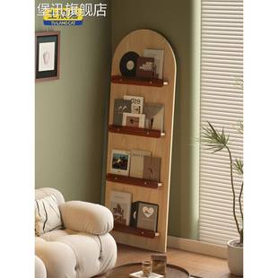 堡讯壁挂式乙烯基展示架地板站立杂志架报纸展示架休息室拉车盖布