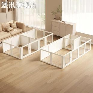 堡讯透明狗围栏亚克力宠物围栏栅栏室内狗笼中型犬小型犬拉车盖布