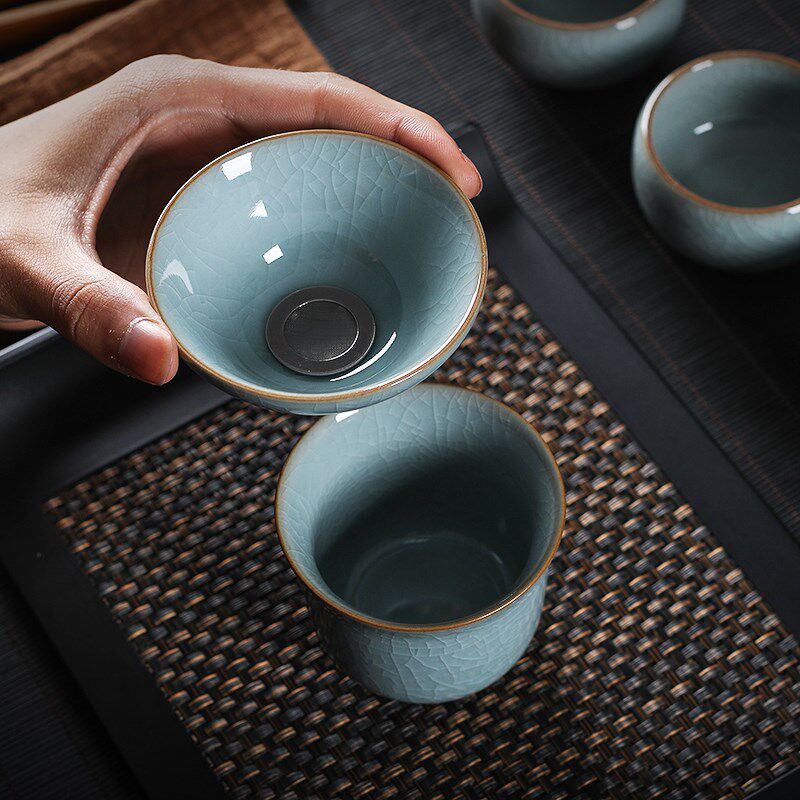 龙泉茶漏茶滤创意陶瓷过滤网茶叶茶隔器功夫茶具配件青瓷泡茶漏斗