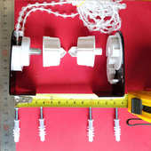 窗帘式 手拉幕布附件拉绳拉珠手动升降幕布配件 手拉幕布配件卷帘式