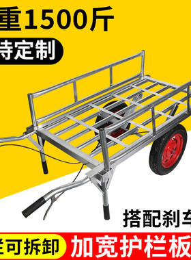 地排车加厚板车两轮推车货车小推车拉货车拖车手拉车载重王搬运车
