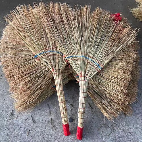 金丝苗扫把高粱扫把脱壳无壳扫把硬扫帚懒人笤帚大扫把小笤帚手编