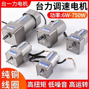 台力调速电机220v可调变速齿轮减速电机微型马达6W15W25W40W120W