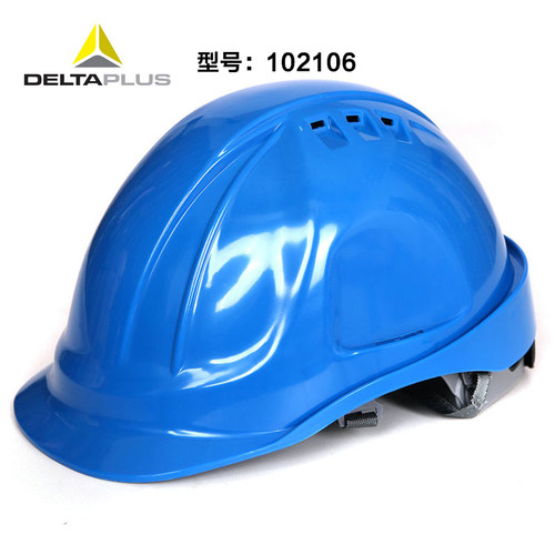 代尔塔102106工业ABS安全帽 工地工作帽透气防砸M型增强版防护帽