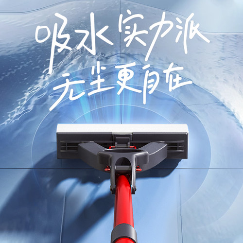 ?/微力达胶棉吸水海绵拖把挤水免手洗对折家用大号懒人