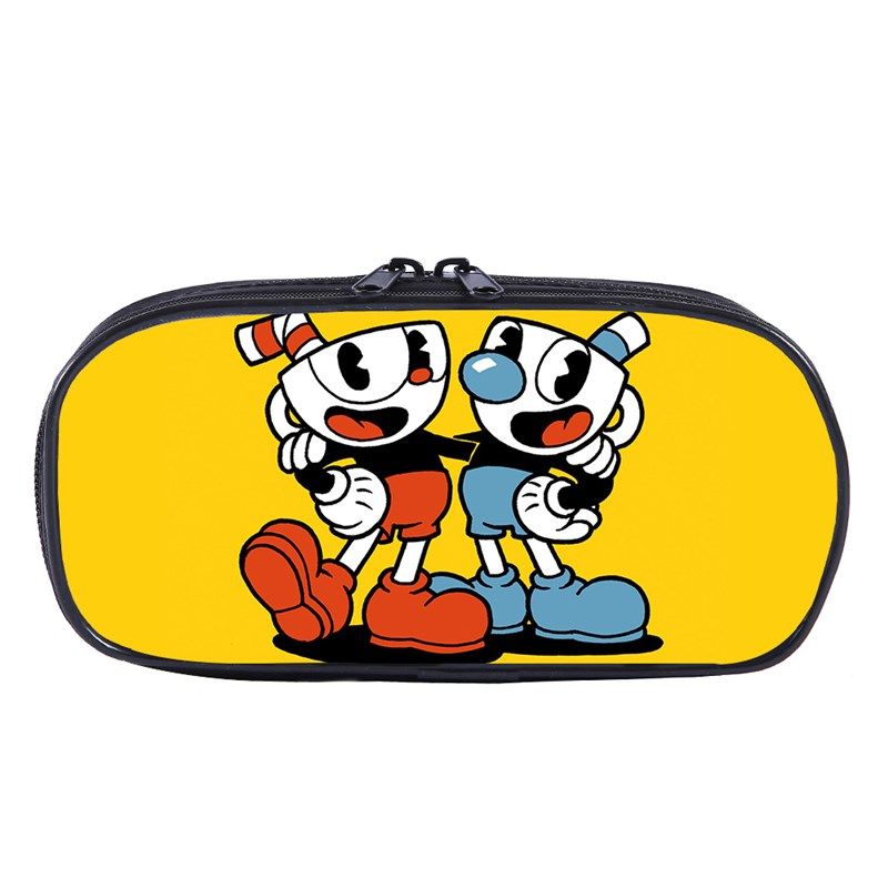 茶杯头卡通儿童铅笔盒小学生文具盒帆布笔袋大容量多功能男工具包,玩具/童车/益智/积木/模型,笔袋,淘宝优惠券,粉丝福利购,淘宝优惠卷