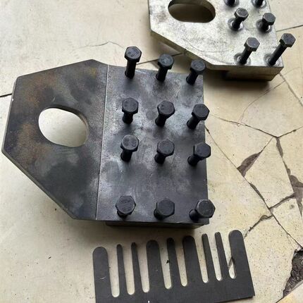 电梯钢丝绳绳夹板重型提绳器8槽6槽夹绳板电梯大修换绳防滑夹紧器