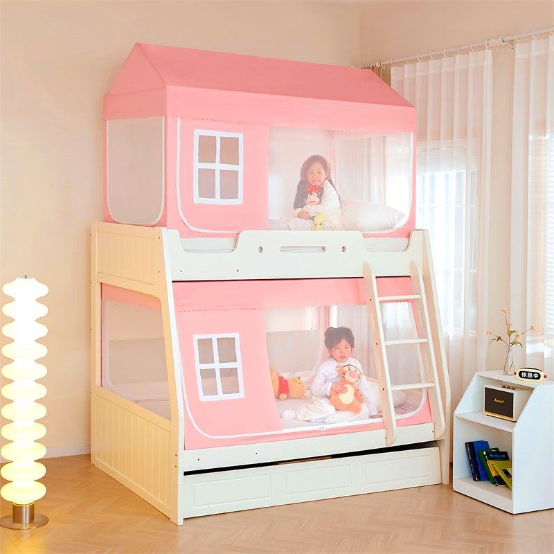 新款子母床专用蚊帐家用上铺1.2m下铺梯形1.5m儿童双层高低床学生,床上用品,蚊帐,淘宝优惠券,粉丝福利购,淘宝优惠卷