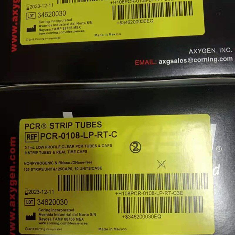Axygen爱思进0.1ml八排管PCR-0108-LP-RT-C八连管八联管125排/盒
