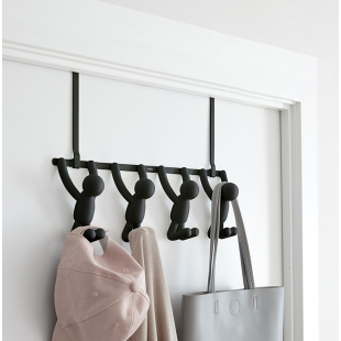 加拿大umbra伙伴挂衣钩门后衣架挂钩卧室上背后背式免钉打孔多层