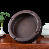 复古木质大号欧式 黑檀实木烟灰缸创意个性 潮流多功能烟缸家用中式