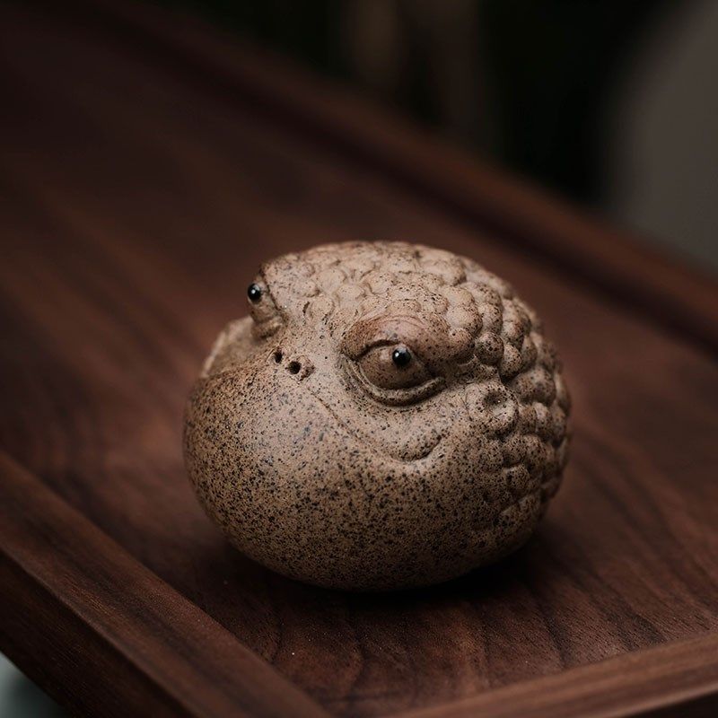 粗陶金蟾茶宠创意招财茶玩茶盘陶瓷摆件精品可养茶艺茶具茶道配件,餐饮具,茶宠摆件,淘宝优惠券,粉丝福利购,淘宝优惠卷