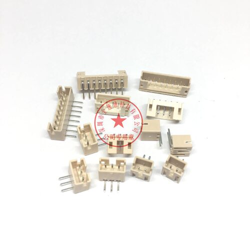 接插件针座 PH2.0-8AW 8P 2.0MM间距 8PIN弯针 米色耐温