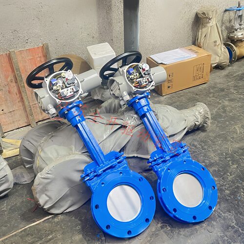 智能型电动不锈钢明杆刀闸阀PZ973W-10P 常规电压AC380V