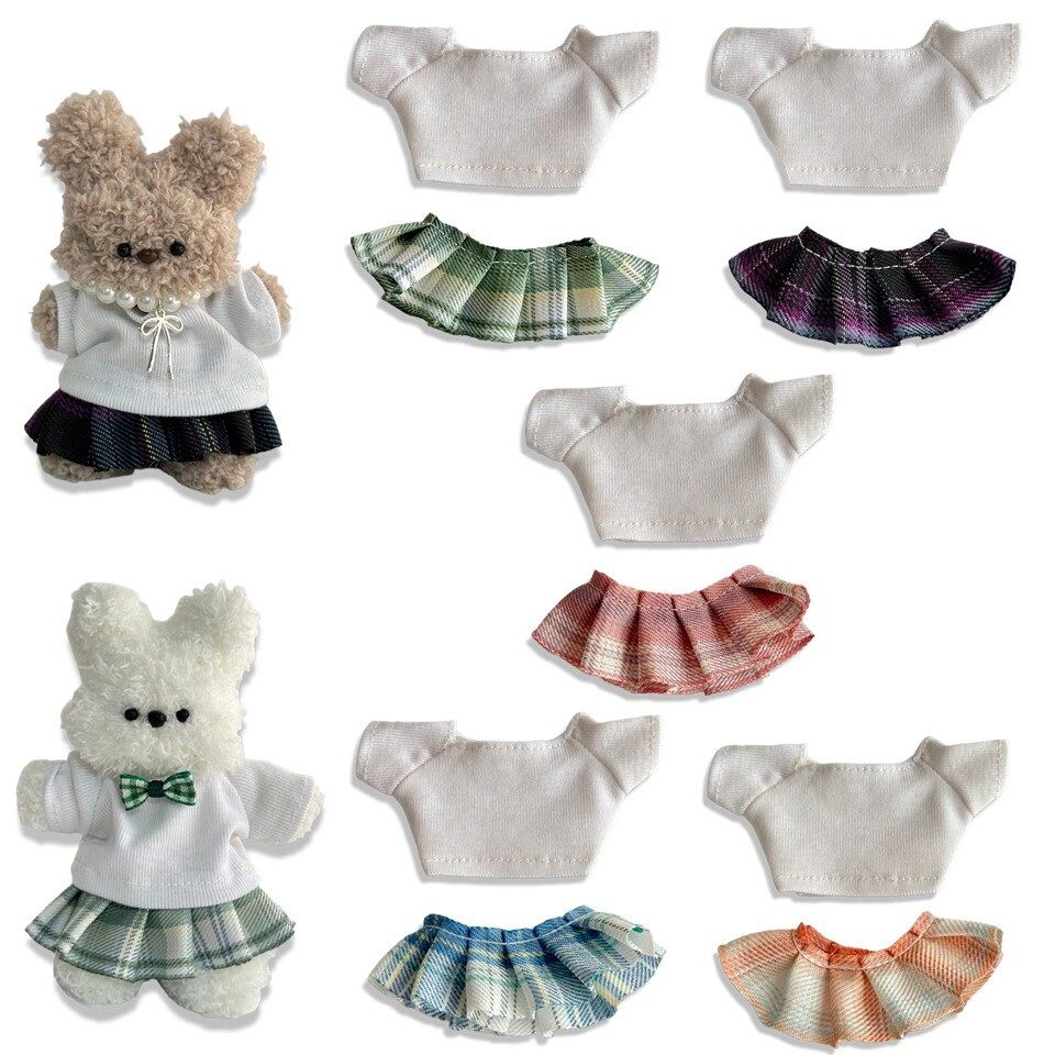 娃衣10cm厘米ob-11JK裙子棉花娃娃衣服扭扭棒小熊毛绒公仔玩偶,童装/婴儿装/亲子装,发饰,淘宝优惠券,粉丝福利购,淘宝优惠卷