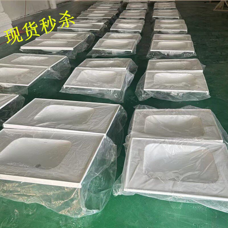 洗脸盆半嵌入洗手盆浴室柜台面一体可丽耐洗漱台盆单盆定制非标切