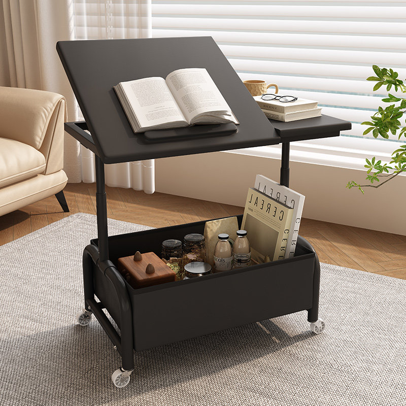 奶油风可移动沙发边几升降茶几现代小户型客厅床头侧边柜带轮推车,住宅家具,移动边几/推车,淘宝优惠券,粉丝福利购,淘宝优惠卷