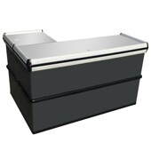 金属收款 台水果礼品超市不锈钢台面生鲜便利店收银台生活蔬菜烟酒