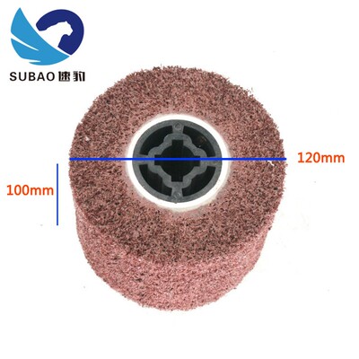 速豹120*100mm硬料不锈钢拉丝抛光磨轮打磨轮 不锈钢拉丝机拉丝轮