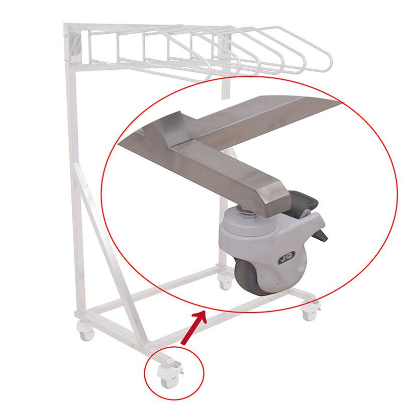 铅衣架放射科铅衣架X射线防辐射服衣架不锈钢铅衣架可移动加厚