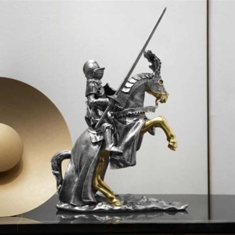 欧洲复古骑士摆件电视柜酒柜办公室装饰罗马盔甲士兵模型家居饰品,家居饰品,装饰摆件,淘宝优惠券,粉丝福利购,淘宝优惠卷