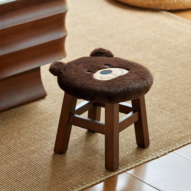 那澜多好中式实木圆形小矮凳坐垫高颜值细绒布加厚家用圆形矮凳子,居家布艺,椅垫,淘宝优惠券,粉丝福利购,淘宝优惠卷