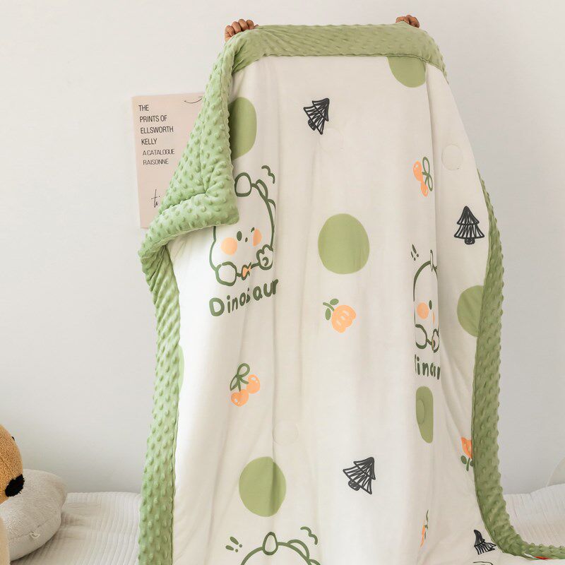 a类儿童夏凉被空调被幼儿园专用豆豆被春秋被宝宝婴儿午睡小被子