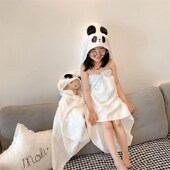 婴儿连帽浴巾可爱狮子纯棉新生包头擦澡巾超柔吸水儿童披肩大毛巾