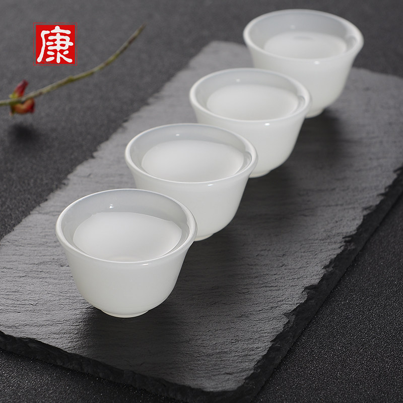 中式分酒器仿白玉酒具套装烈酒杯玻璃小酒杯白酒杯中式古典家用