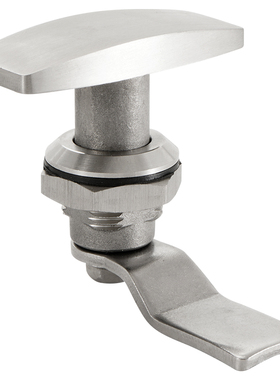 304不锈钢MS705-3U配电箱机电锂电设备箱柜圆柱T型旋转把手锁