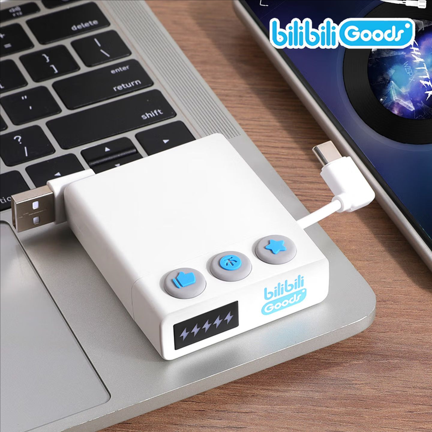 bilibili哔哩哔哩小电视蓝牙耳机初音未来罗小黑耳机充电底座