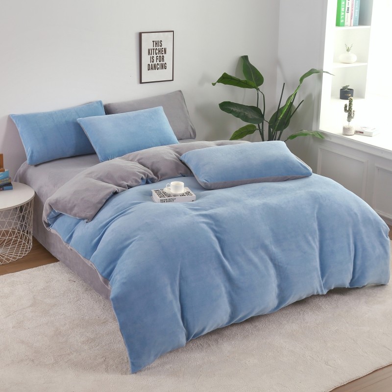 面四件冬季加厚珊瑚绒保暖被牀单加绒法兰绒牀上用品,床上用品,床品套件/四件套/多件套,淘宝优惠券,粉丝福利购,淘宝优惠卷