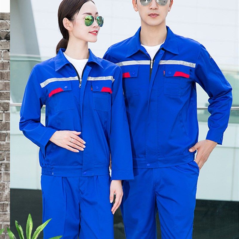 春秋防静电工作服套装男薄款加油站汽修工人反光条劳保服短袖定制,男装,工装制服,淘宝优惠券,粉丝福利购,淘宝优惠卷