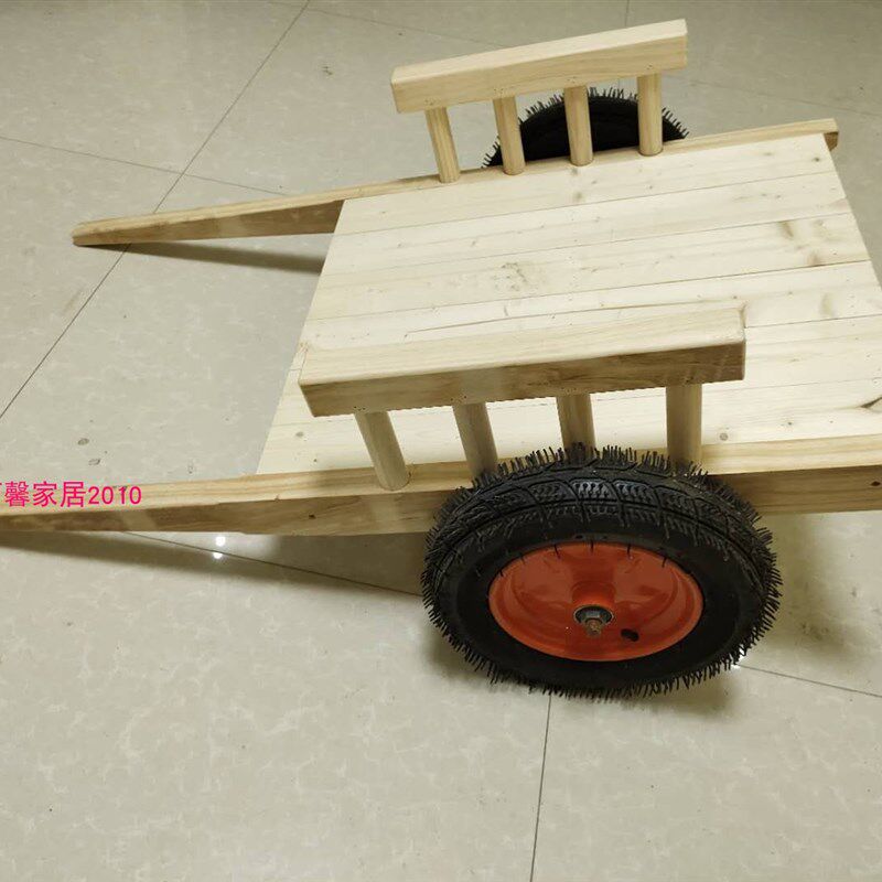 幼儿园实木手推车平板手推车幼儿玩具车游戏手托车定做