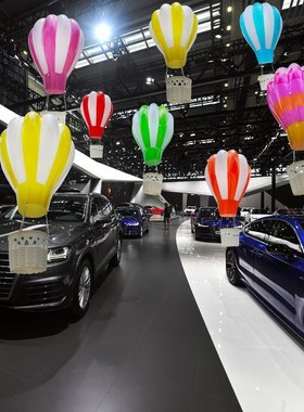 商场美陈店庆开业创意挂饰热气球吊饰S店展厅布置橱窗装饰道具